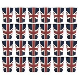 Robelli 24 x Union Jack Tableware King's Coronation Cardboard Cups