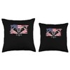 Plumbing Wrench American Flag Pipe Wrenches Pipefitter Throw Pillow