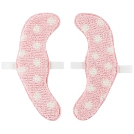 Fluffy Rich Toilet Seat Mat, Dot Pink, L-130064