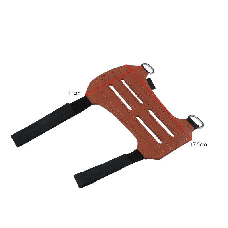 SG Store Outdoor Archery Arm Guard with Reverse Hair, Brown,