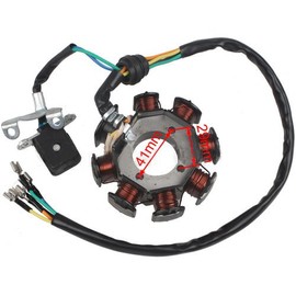 X-PRO 8-Coil Magneto Stator for 200cc-250cc Water/Air Cooled ATVs, Dirt Bikes
