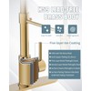 Casavilla LED Kitchen Faucet, Brushed Gold Kitchen Faucet with Soap