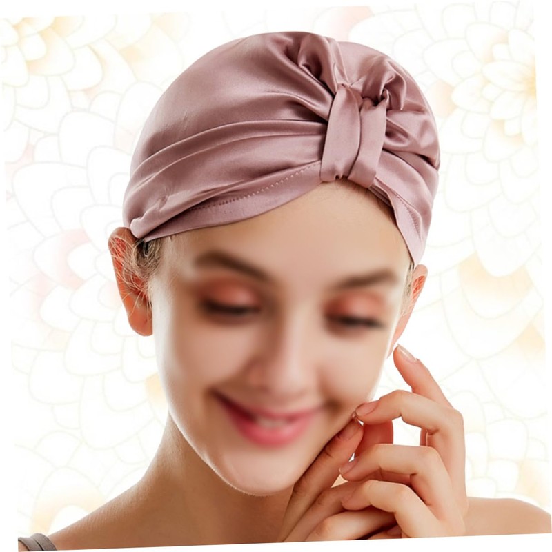 Beavorty Silk Hair Drying Cap Soft Comfortable Bath Cap Fast
