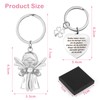 YPLonon Guardian Angel Keyring, Zinc