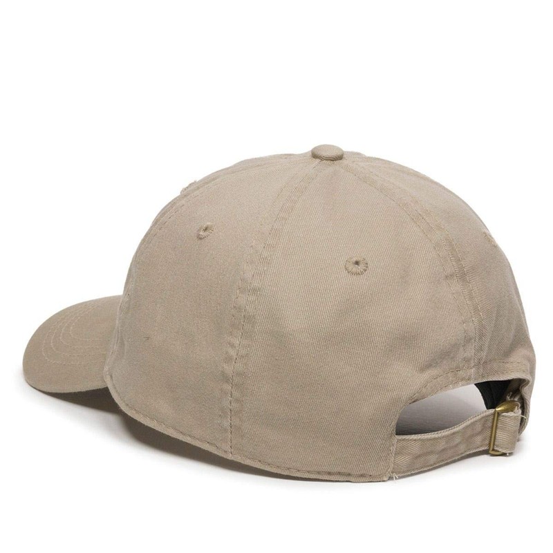 Goose Baseball Cap Embroidered Cotton Adjustable Dad Hat Khaki