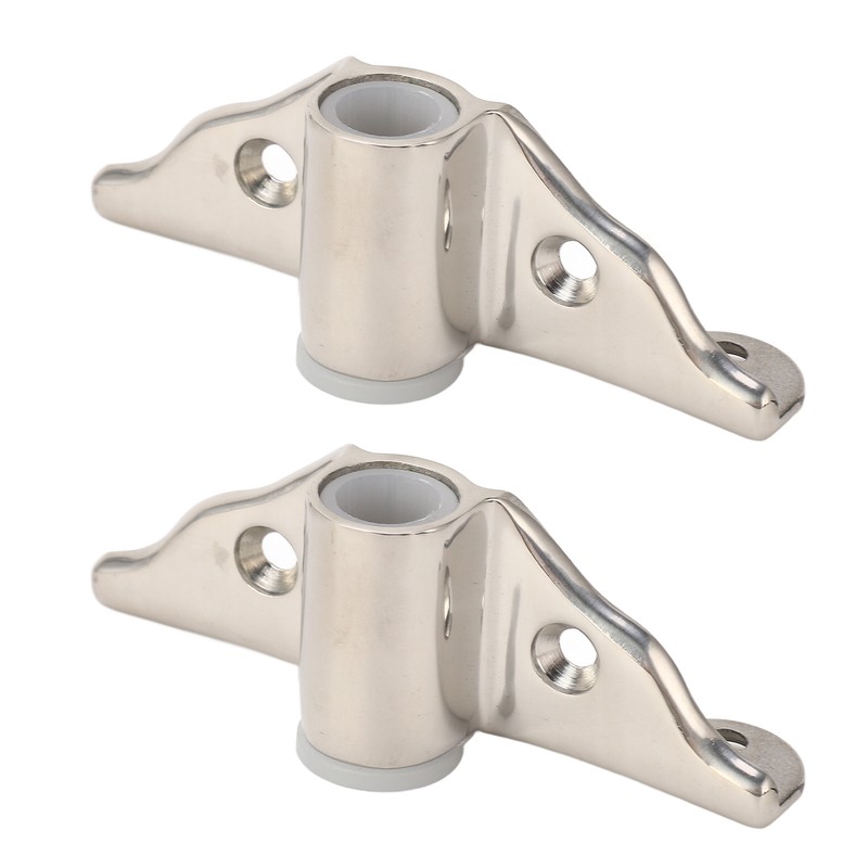 2PCS 1/2in Oarlock Socket 316 Stainless Steel Polished Finish Side