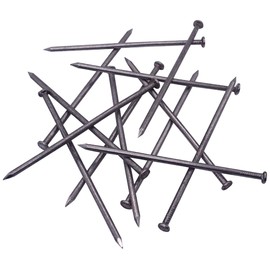 SKIR'CO (Pack of 30) Steel 5.0 x 150mm Construction Nails Flat Round Head Multipurpose Wire Nails for Wood