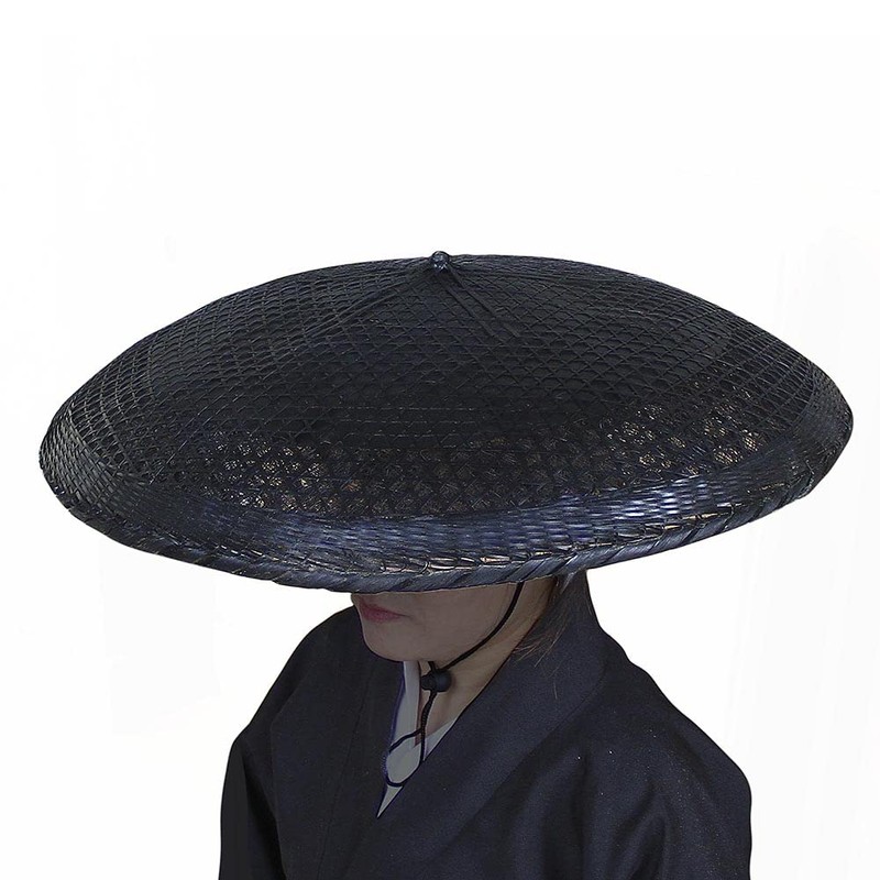 zonzxcv Bamboo Samurai Hat Samurai Cosplay Knight Japanese Hat Dia.19.7