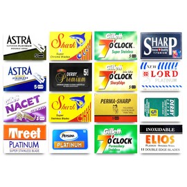 100 High Quality Razor Blades (16 Different Brands)