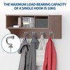 12 PCS Curtain Tie Backs Hooks, Curtain Holdbacks Silver Tie