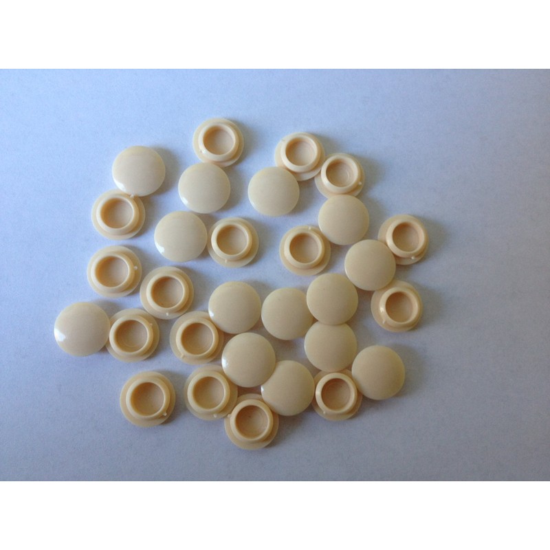 Hinge and Bracket Supplies 10Mm Hole Cover Caps 50 Pce