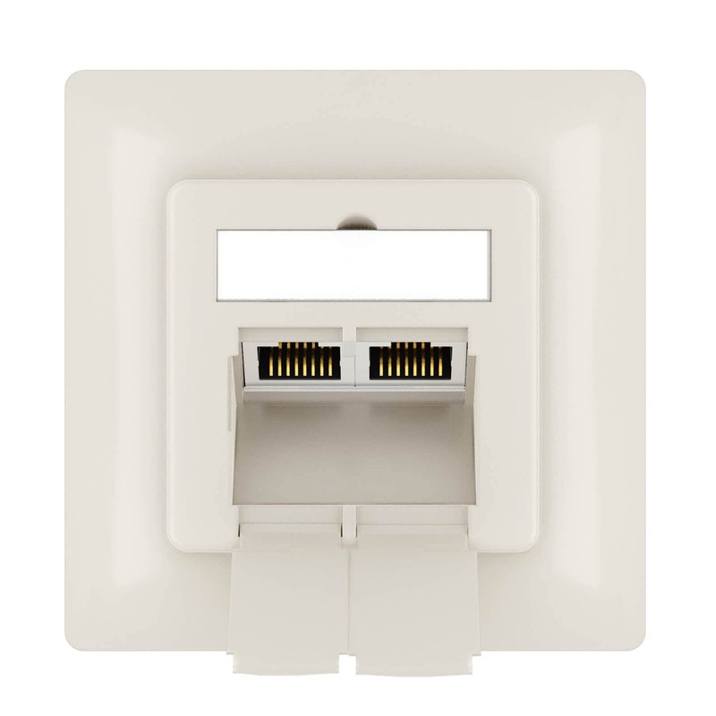 hb-digital 1x CAT 6a Network Socket LAN Socket Universal Junction