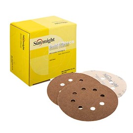 Sunmight Gold 5" 80 Grit Grip 8 Hole Disc, 58106, 50 Discs
