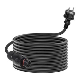 WSPIHO LY01 Cable 10 m, LY-01 Female to Schuko Plug Connection Cable, Inverter Cable for Deye Inverter