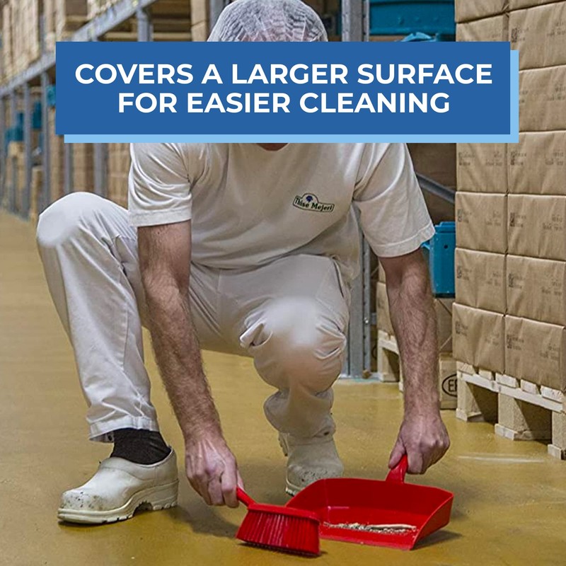 Vikan 45894 Bench Cleaning Brush, Polypropylene/Polyester Medium Bristle Dustpan Brush