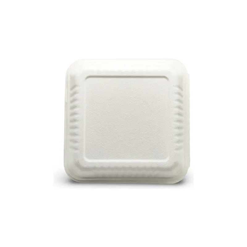 Contenedor Biodegradable 9 X 9 .de Caña 200 Pzs Especial.