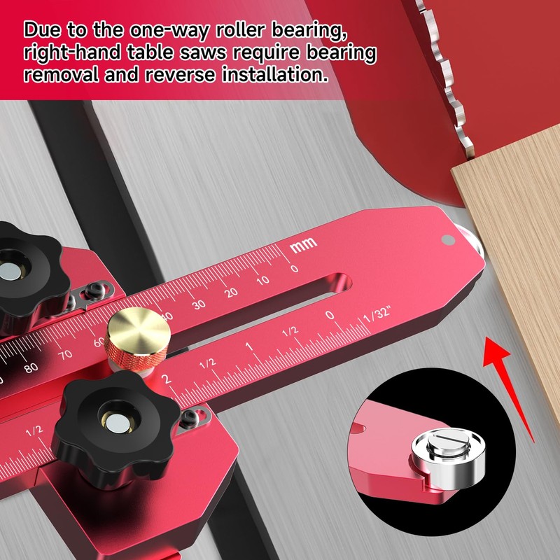 M-T Thin Rip Jig Table Saw Jig for Making Repetitive