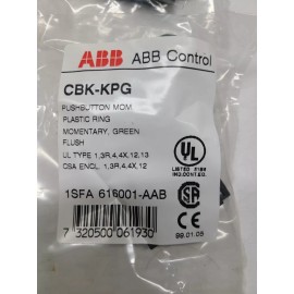 ABB 2 ABB Control CBK-KPG Pushbutton 1SFA616001-AAB Lot of 2