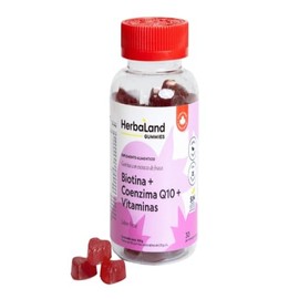 Herbaland Beauty Glow | Biotina + Coenzima Q10 | Gomitas Para Cabello, Piel y Uñas