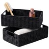 UBBCARE 2 Pack Wicker Basket, 11.5L×7.5H×3.5W inch Woven Paper Rope