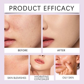 Eva/nesce Soft Matte Cream Concealer,Soft Matte Cream Concealer Oil Control,Eva/nesce Makeup Powder Foundation,Full Coverage Moisturizing Contour&Brighten,Beauty C-ream Conceale Makeup(Natural Color)