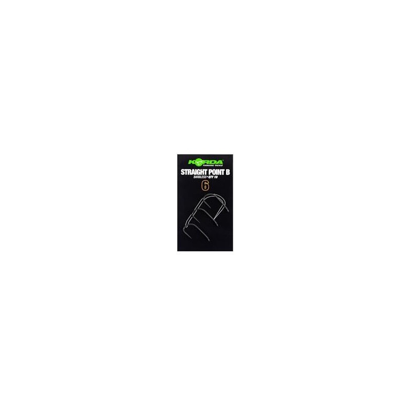 Korda Straight Point Barbless Qty 10 (Size 4)