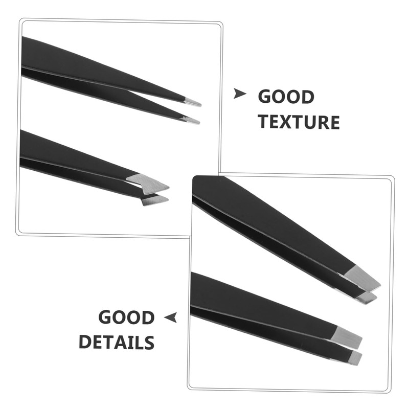 ORFOFE 1 Set Stainless Steel Tweezers Kit with Case Precision