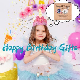GINAZL Stitch Necklace - Stitch Birthday Gifts for 8 Year Old Stitch Stuff Gifts Stitch Birthday Decorations 8 Year Old Birthday Gift Ideas for Daughter Sister (8Yr)