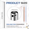 VIHOSE Ceiling Fan Downrod 48 Inch, Silver, 4 Inch Non-Threaded