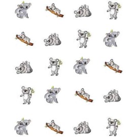 Koala Bear Waterslide Nail Art Decals