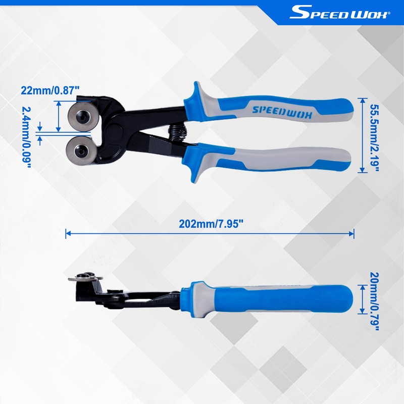 SPEEDWOX Tile Nipper, Roller Type, Roller Nipper, Tile Scrap Included,