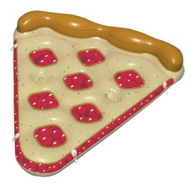 Inflatable Brown and Red Cherry Pie Slice Swimming Pool Float Raft, 72-Inch