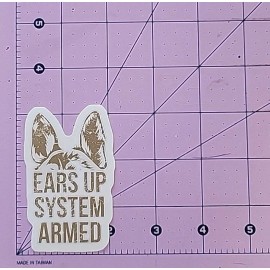 Ears Up Sticker