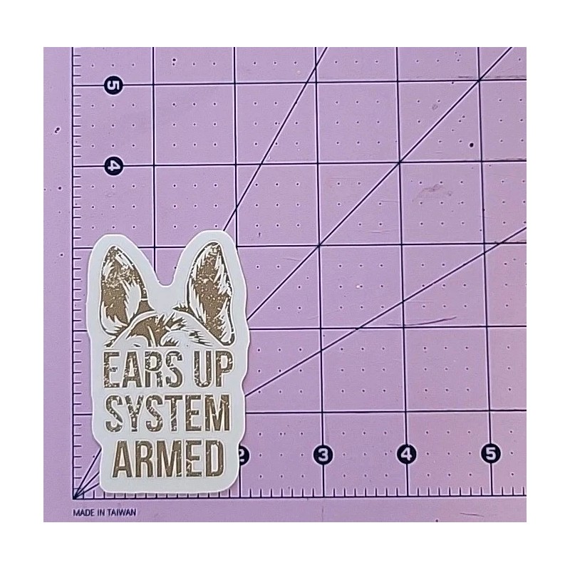 Ears Up Sticker