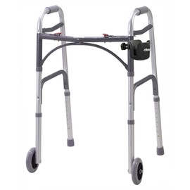 Drive Medical Universal Clamp-On Cup Holder For Walker, Rollator, & Wheelchair, 3.5 x 4 Inch, Black