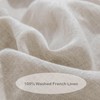 meadow park 100% Washed French Linen Sheet Set-Queen Size-Natural Linen-4