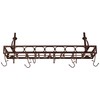 Old Dutch Bookshelf Pot Rack, 36.25x9x12, Bronze