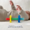 Itzy Ritzy Teensy Tube Teether; Textured Hollow Baby Teething Tube