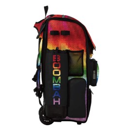 Boombah Superpack Hybrid Rolling Bat Bag - PIxelpop Bat Pack Multicolor - Wheeled & Backpack Version