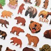 50Pcs Wild Brown Bear Stickers Cute Brown Bear Decal for