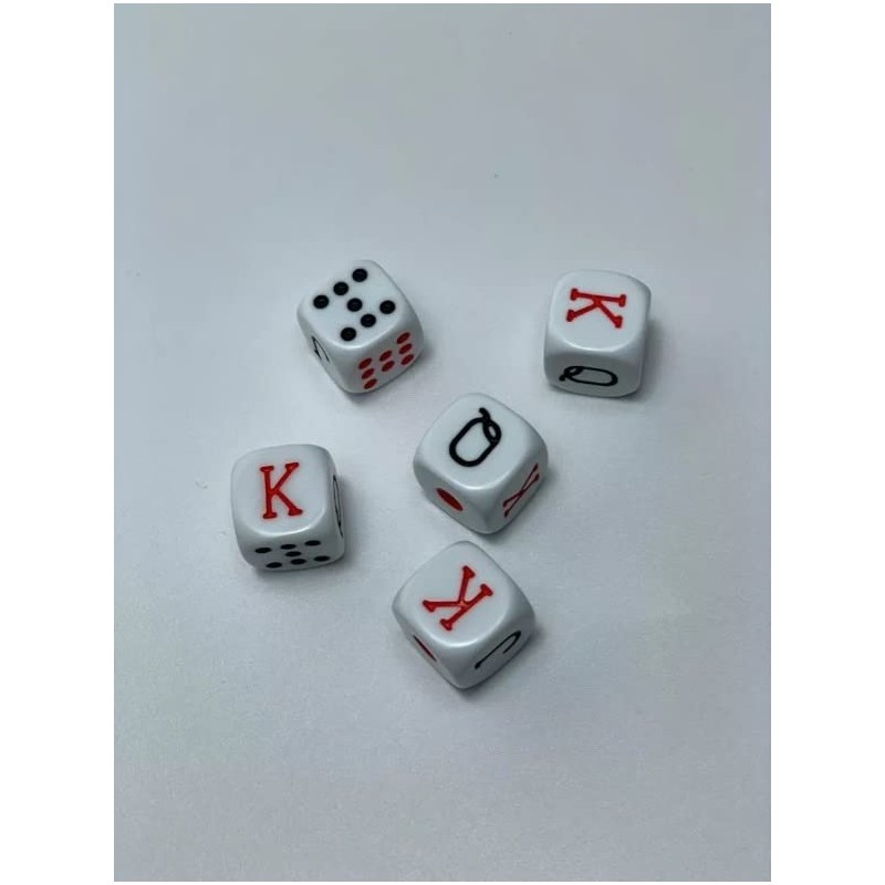 DOMINO'S AZTECA MEXICO Dados De Poker Cubano De Acetato