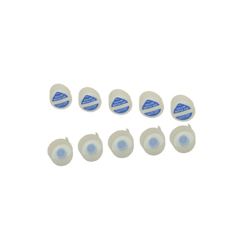 M1 Notebook 3 Gallon Bottle Cap (Pack of 10) White