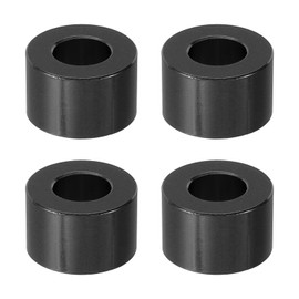 PATIKIL M8 Aluminum Spacer, 4 Pcs Metal Spacers Aluminum 8.2mm ID x 16mm OD x 10mm L Aluminum Spacer Screw Standoff Round for 1/3in or M8 Screw Bolts, Black