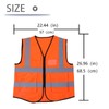ciciglow Visibility vest, multi-coloured reflective vest, safety vest