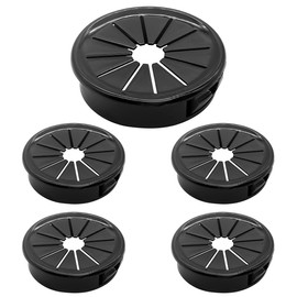 Aifeier ET 1-3/8 Inch Cable Grommets Petal-Shaped Buckle Type Wire Hole Cover for Cord Management and Protection of Cabinet, 5PCS 35mm