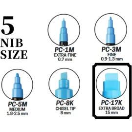 UNI POSCA PC-17K Full Range 8 Colors