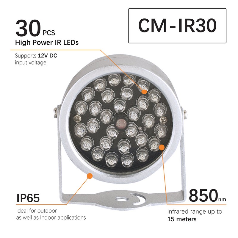 CMVision IR30 WideAngle IR Illuminator