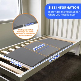 EcoBrisa Sagging Mattress Support 40D High Density Foam Bed Boards for Under Mattress, Firm Support Pad to Fix Sagging & Sinking Beds (1”-2” Deep) Extends Bed Pad Life, 47"x24"x2"
