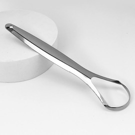 Tartar Removal Tool Oral Tongue Scraper Cleaner for Freshing Breath Portable Non-slip Handle A