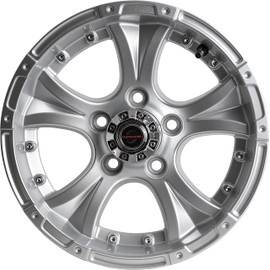 Viking Series 14x5.5 5x4.5 Machined Lip and Face Gloss Silver Aluminum Trailer Wheel 0 OS 1900 LCC Updated SKU WA-14055545-SFPC-13736-2